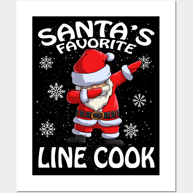 Santas Favorite Line Cook Christmas Wall Art by intelus